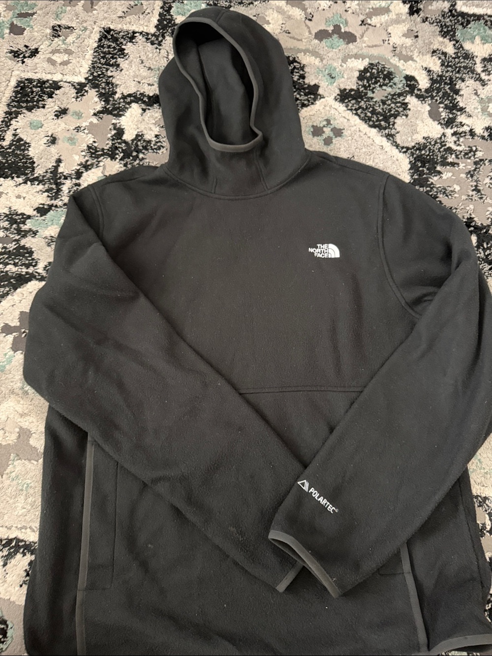 The North Face Black Polartec Hooded Fleece Pullover